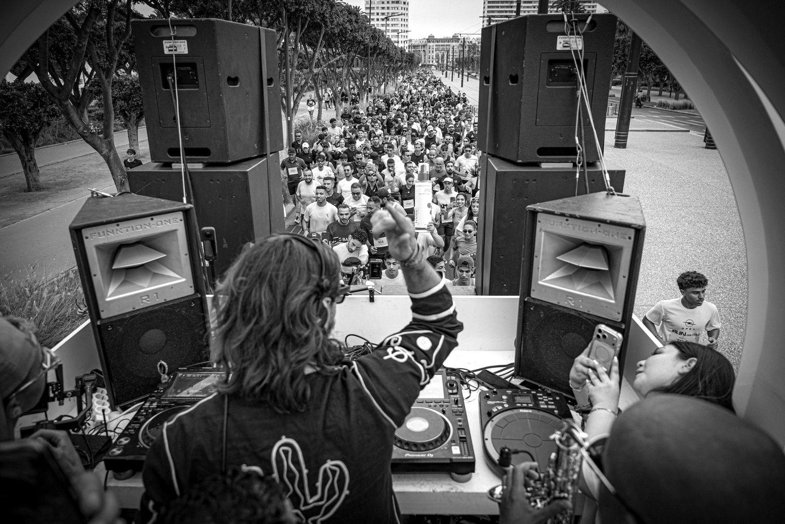 the dj on the truck